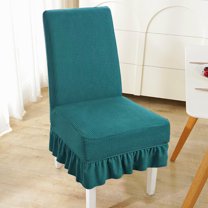 Nkmbld Dining Chair Covers with Skirt, Dining Chair Protector Cover Stretch Parsons Chair Slipcover for Wedding, Party, Banquet, Celebration, Green