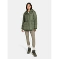 thumbnail image 2 of Ozark Trail Women's and Women's Plus Mid Length Puffer Coat, Sizes XS-2X, 2 of 6