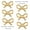 Gold 3-6PCS, variant on 4Pcs Bow Shape Drawer Knobs Gold Brass Cabinet Pulls with Screws Decorative Cupboard Handles for Dresser Wardrobe Drawer Cabinet