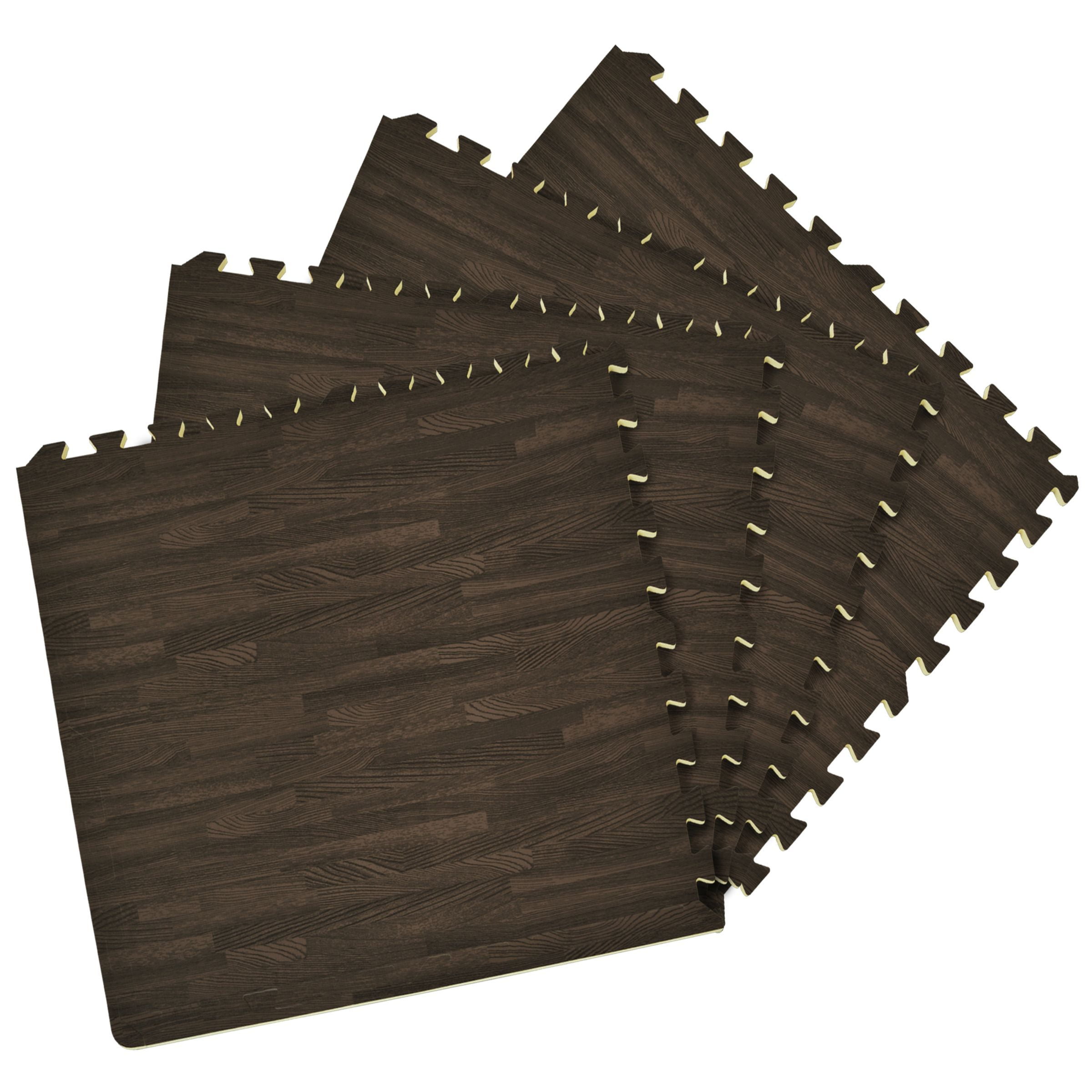 Forza Terra Interlocking Foam 24x24 Anti Fatigue Floor Tiles 4 tiles/16 Sq. Ft. - Charcoal