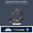 thumbnail image 5 of FORMRS Unisex School Backpack 17" Student Travel Bag with Laptop Compartment, Blue Peacock Feathers Pattern, 5 of 7