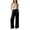 Black-02, variant on Nugftut Womens Pajama Pants High Waist Satin Wide Leg Pants with Pockets Soft Comfortable Loungewear Pajamas