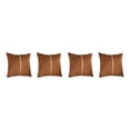 thumbnail image 3 of Maytalsory 2x Stylish And Luxurious Ambiance Velvet Cushion Cover Symmetrical Gold Thread coffee 2Set, 3 of 6