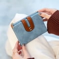 thumbnail image 4 of Cartera de cuero para mujer Mini monedero con cremallera tarjeta de identificación Pocketblue, 4 of 5