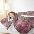 thumbnail image 3 of Homewish Pink Tie Dye Twin Comforter Sets,Vintage Abstract Artwork Bedding Set,Reversible,2pcs,1 Comforter and 1 Pillowcase, 3 of 7