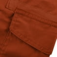 thumbnail image 3 of Mohiass Women Cargo Shorts Plus Size Casual Bermuda Shorts Outdoor High Waisted Drawstring Hiking Shorts with Pockets Wine S, 3 of 6