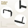 thumbnail image 3 of 4 PCS Adjustable Planter Box Brackets, Flower Box Holder for Deck Railings, Sturdy Iron with Rustproof Black Coating, Easy Installation, Fits 2-7 in Wide Railings, 5.9-12.6 in Plant Pots, 3 of 4
