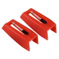 thumbnail image 4 of OULII Red Aluminum Needle Stylus for Gramophone Use Easy Installation Sound Quality Replacement 0.3g, 4 of 6