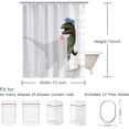 thumbnail image 4 of Dinosaur Shower Curtain, Kids Shower Curtain, Funny Shower Curtain, Cute Shower Curtain Set with 12 Hooks, Cool Shower Curtain for Bathroom Decor, 72"x72", 4 of 6