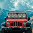 thumbnail image 3 of Uorisanigo Windshield Sun Shade for Jeep Wrangler, Western Aztec Tribal Car Shade Front Windshield for 2020-2025 Jeep Gladiator(JT) Accessories, Sun Visor for UV and Heat, 52.95x 16.14 inches, 3 of 7