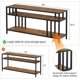 thumbnail image 2 of Qinaqin 58" TV Soporte para up to 65 Inches Entertainment Center con Abierto Almacenamiento Shelves Media Console Mesa Quadruple-Tube Support Living Sala Dormitorio, 2 of 7