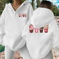 thumbnail image 2 of Women's Hoodies & Sweatshirts Ice Printed Hooded Sweatshirt for Winter Fashion, 2 of 5