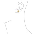 thumbnail image 2 of Round Simple Basic Pave Sparkle Crystal Fireball Disco Ball Stud Earrings For Women Teen Sterling Silver More Colors 8MM, 2 of 5
