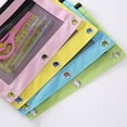 thumbnail image 5 of Danhjin Pencil Pouch for 3 Ring Binder, Zipper Binder Cosmetic Pouch for School Office, 5 of 5