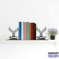 thumbnail image 4 of Handmadetneonsign Deer Geometric Metal Bookends, Deer Head Name Bookend, Table Bookshelf Decor 042568, 4 of 4