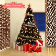 thumbnail image 3 of Tcbosik 6ft Artificial Christmas Tree with 1600 PVC Branch Tips, Holiday Xmas Tree with Metal Stand for Home Office, Easy Assembly, Black, 3 of 6
