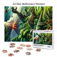 thumbnail image 6 of 500 PCS 500 Piece Vibrant Jigsaw Prehistoric Dinosaur,Enjoy The Puzzle Solving Process,Stress Relieving Pleasure,Classic Prehistoric Animal Wooden Puzzle,Creative Activity Hobbies For Adults, 6 of 6