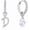 D, variant on 925 Sterling Silver Hoop Earrings for Women, Platinum Plated, Hypoallergenic Dangle Drop Huggie Earrings with CZ Initial Letter, Lightweight Personalized Jewelry Gifts for Mom, Wife, Birthday
