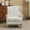 Ancient White, variant on S-HOME Accent Chair with Retro Wood Legs in Floral Pattern Comfy Upholstered Armchair for Living Room Office