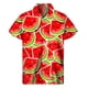 thumbnail image 3 of Camisa hawaiana con estampado de sandía colorida 2024, camisetas de verano de manga corta con botones de frutas estampadas en 3D, ropa para hombre, blusa con solapa, 3 of 5