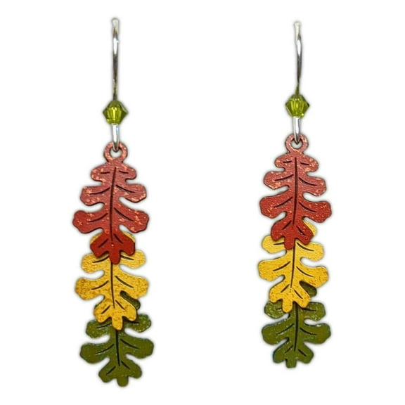 OAK LEAVES Hypo-Allergenic Earrings, Sterling Silver Plated, by Sienna Sky