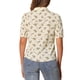 thumbnail image 3 of BLUSA CHIC para Mujeres con Cuello Caído, Cuello Abierto, Manga Abullonada, Camisa de Chifón L Color Albaricoque Blanco, 3 of 5