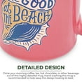 thumbnail image 3 of Rivers Edge Products Ceramic Coffee Mug with Handle, 16 Ounces, Espresso Cups and Coffee Cups Ceramic, Perfect for Coffee, Expresso, Latte, or Tea, Seashell, Life Beach, 3 of 7