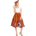 thumbnail image 5 of Sakkas Celine African Dutch Ankara Wax Print Full Circle Skirt - 24-Multi - One Size Regular, 5 of 5
