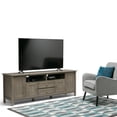 thumbnail image 5 of Simpli Home Warm Shaker 72 inch Wide Solid Wood TV Stand in Distressed Grey For TVs up to 80 inches, 5 of 12