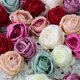 thumbnail image 2 of Simulación de rosa rizada, cabeza de flor, ramillete de flores de seda, arreglo floral para boda, flor de rosa, 2 of 6