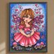 thumbnail image 1 of Cuadros Decorativos Pintura de diamante 5D DIY Taladro redondo completo Pequeña mariposa Chica Decoración para el hogar Wdftyju embutido en tela, 1 of 7