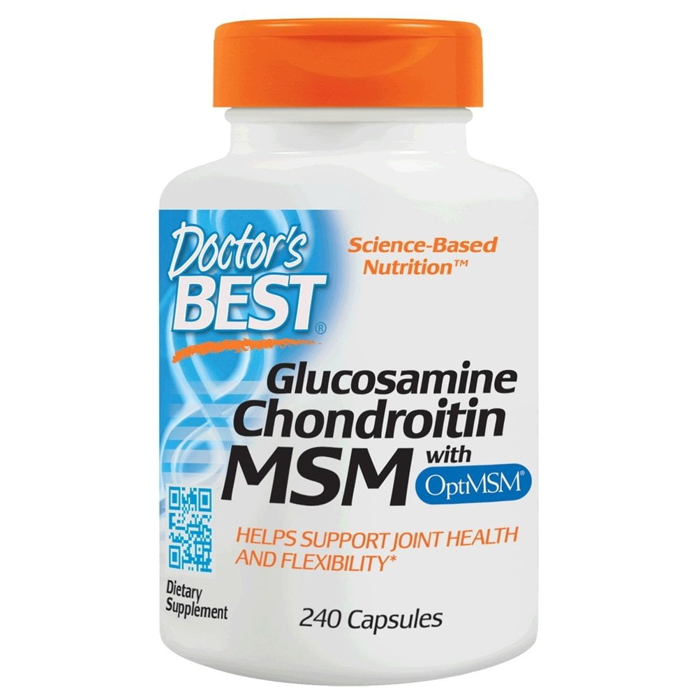 Doctor's Best Glucosamine Chondroitin MSM with OptiMSM 240 Capsules