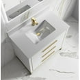 thumbnail image 4 of Kathyia 36 Inch Bathroom Vanity Dawn grey , Matt Black ardware, 4 of 8