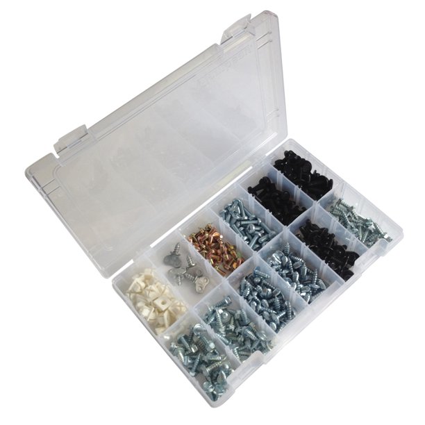 279 Piece Metric & Standard Screw Assortment For License Plates