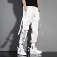 thumbnail image 3 of New Hong Kong Style Workwear Pants  Men‘s Solid Color Versatile Loose Trendy Large Size Leggings, 3 of 6