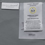 Modern Threads 4-Piece 400 Thread Count Gray Egyptian Cotton Adult Bed Sheet Set, Queen