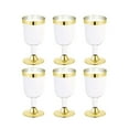 thumbnail image 2 of Plastic Wine Glass Disposable Cup Durable Party Wedding Plastic Cup 190ML 6PC, 2 of 6