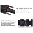 thumbnail image 3 of Solar Panel Extension Cable, Solar Cable PV Wire 2PCS 1000V 6.6FT IP68 Waterproof Self Locking  for RV, 3 of 8