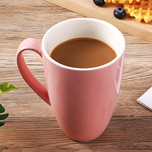 CEEFU Porcelain Tea Mug with Infuser and Lid, Teaware with Filter and Coaster, Loose Leaf Tea Cup Steeper Maker, 16 oz for Tea/Coffee/Milk/Women