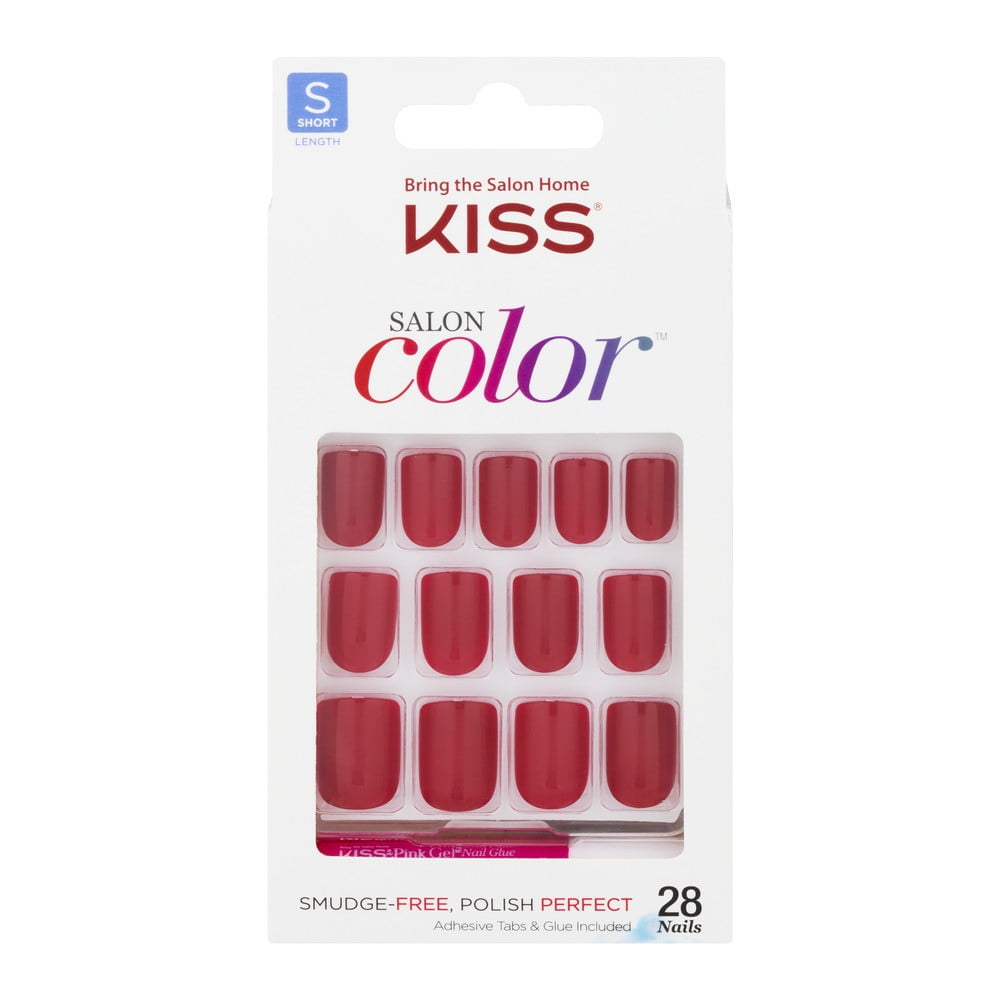 KISS Salon Color Press on Nails, New Girl - Fake Nails