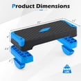 thumbnail image 3 of Gymax 3-in-1 Aerobic Step Platform SetAdjustable Workout Stepper Surface for HomeGym, 3 of 9
