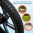 thumbnail image 5 of Duodian ET-01 Pro Electric Bike for Kids, 350W Electric Balance Bike,36V 5.2-7.8Ah, 16" Pneumatic Tire with Dual Brake, 3 Speed Modes Kid Electric Motorcycle for City, 5 of 8
