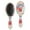 White-4, variant on Hair Brush Black Leopard Cushion Base Hair Brushes Touch Paddle Double Sided Pattern Oval Hairbrush