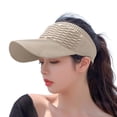 thumbnail image 4 of Jane Wardrobe Ponytail Friendly Headband Sun Visor for Women, Wide Brim Textured, UPF 50+ UV Protection, 1 Piece, One Size, 4 of 5