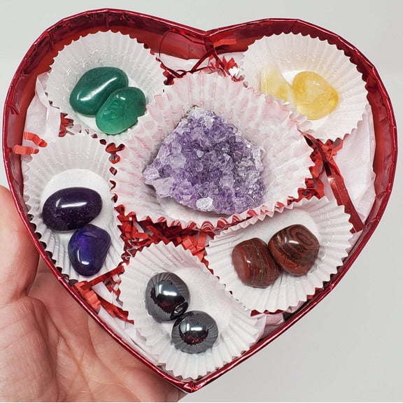 Gift box of Crystal, Heart shaped box of crystals