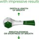 thumbnail image 3 of 1 unidad - Entrenador de respiración - Ejercicio de capacidad pulmonar - Verde - Portátil y ajustable, 3 of 5