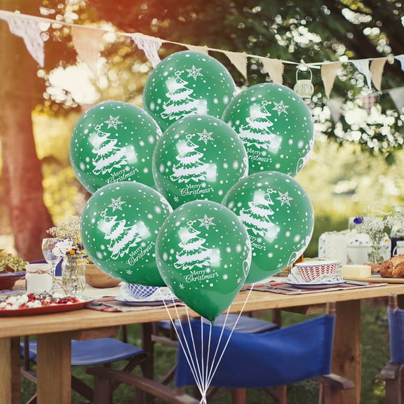 LABSERRON 100Pcs Round Latex Balloons 10In for Christmas Party and Gathering