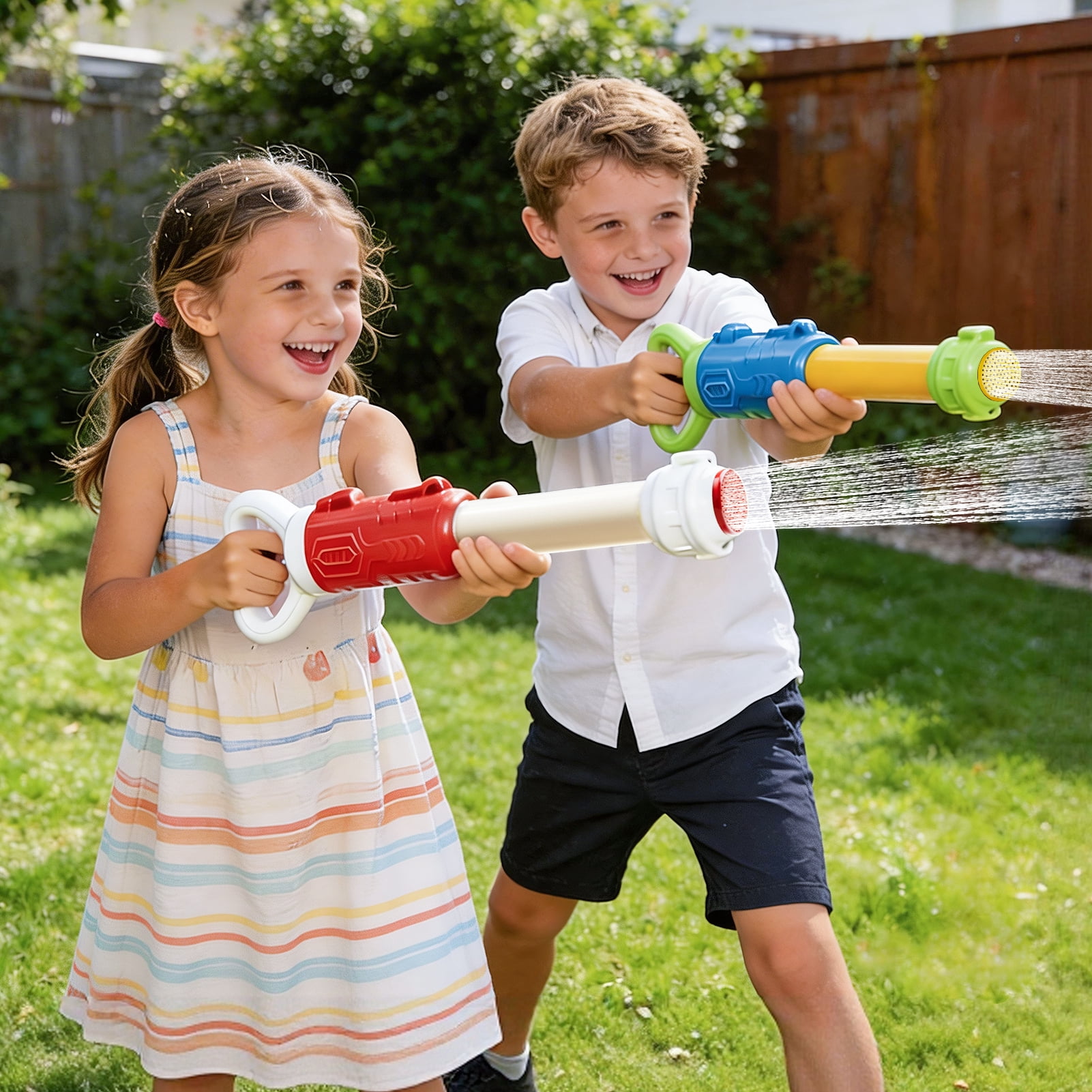 Lucky Doug 2 PCS Water Blaster Set – Summer Pool, Beach & Backyard Water Toys , Outdoor Game for All Ages