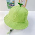 thumbnail image 2 of iHPH7 Bucket Hat with Strings Kids Fishing Hat Boys Hats for Kids Ages 4-8 Kids Hat Kids Beach Hat, Green One Size, 2 of 2