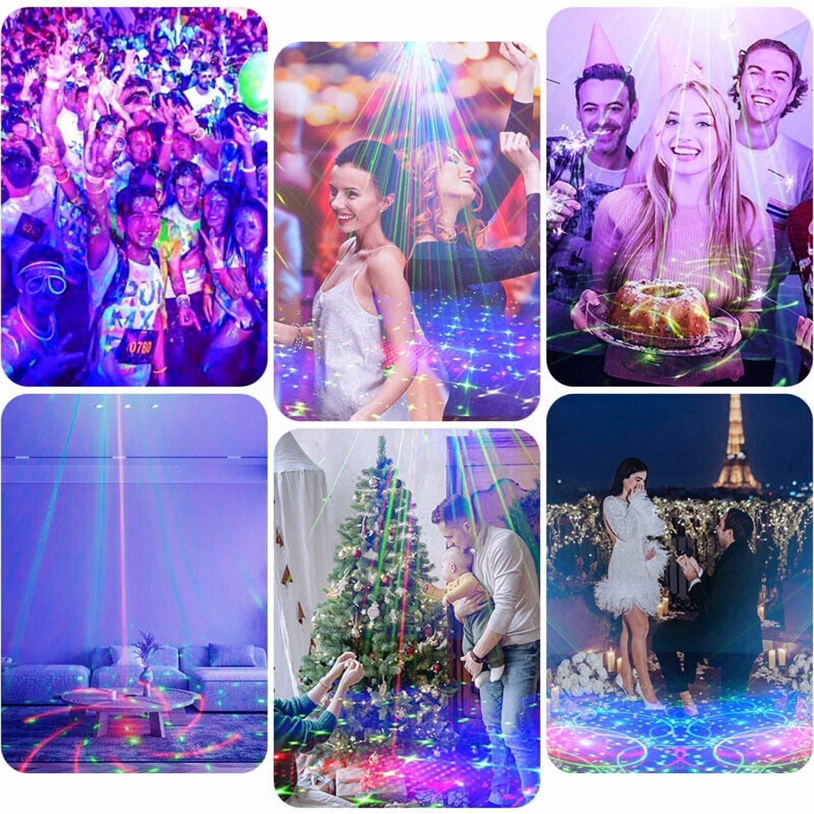 8 Hole Laser Projector Stage Light LED RGB DJ Disco KTV Show Xmas Party Lighting